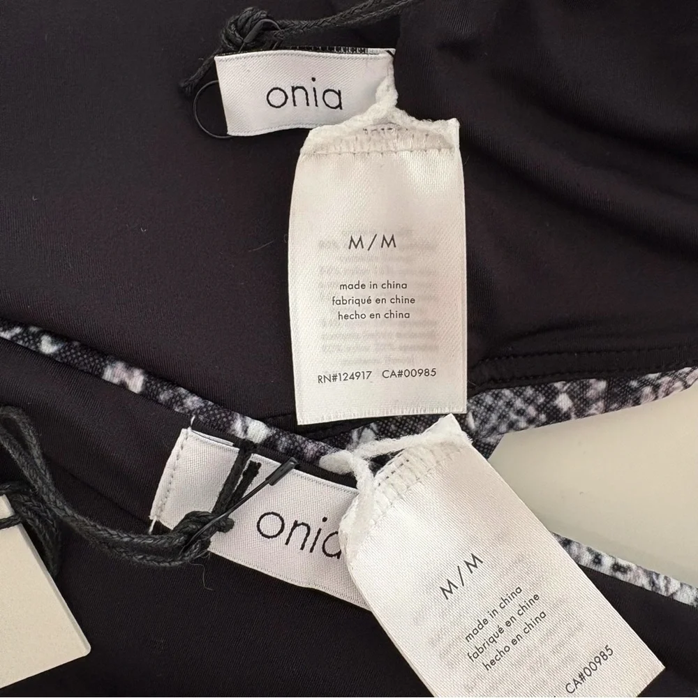Onia Snakeskin Bikini Set